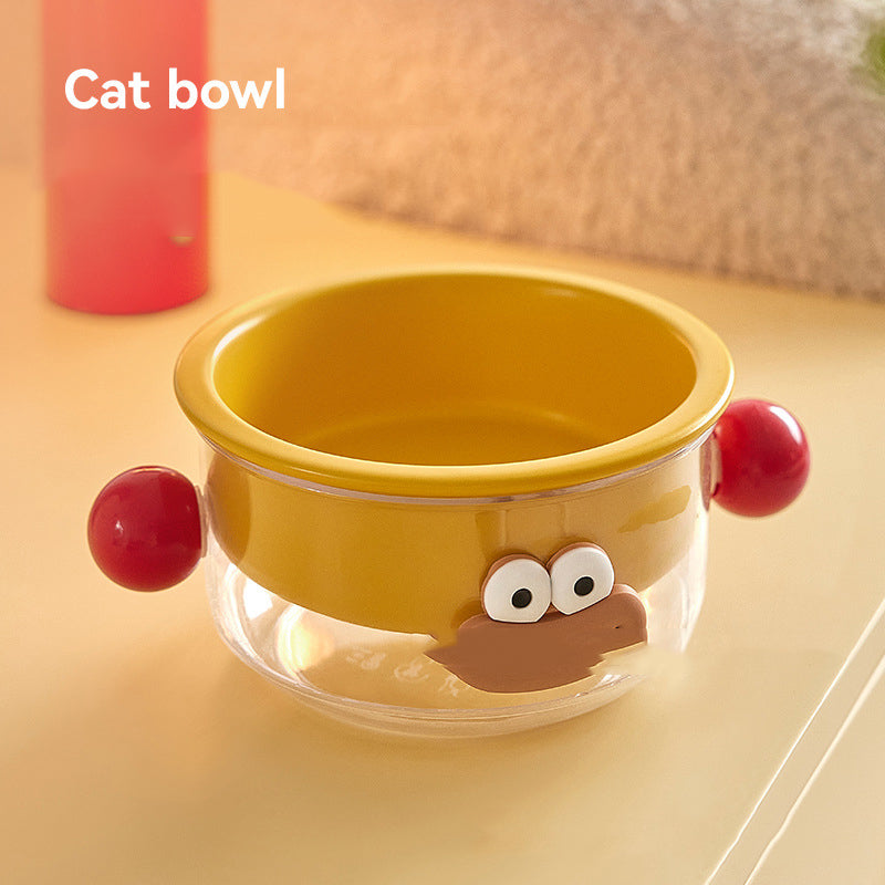 Ceramic cat bowl