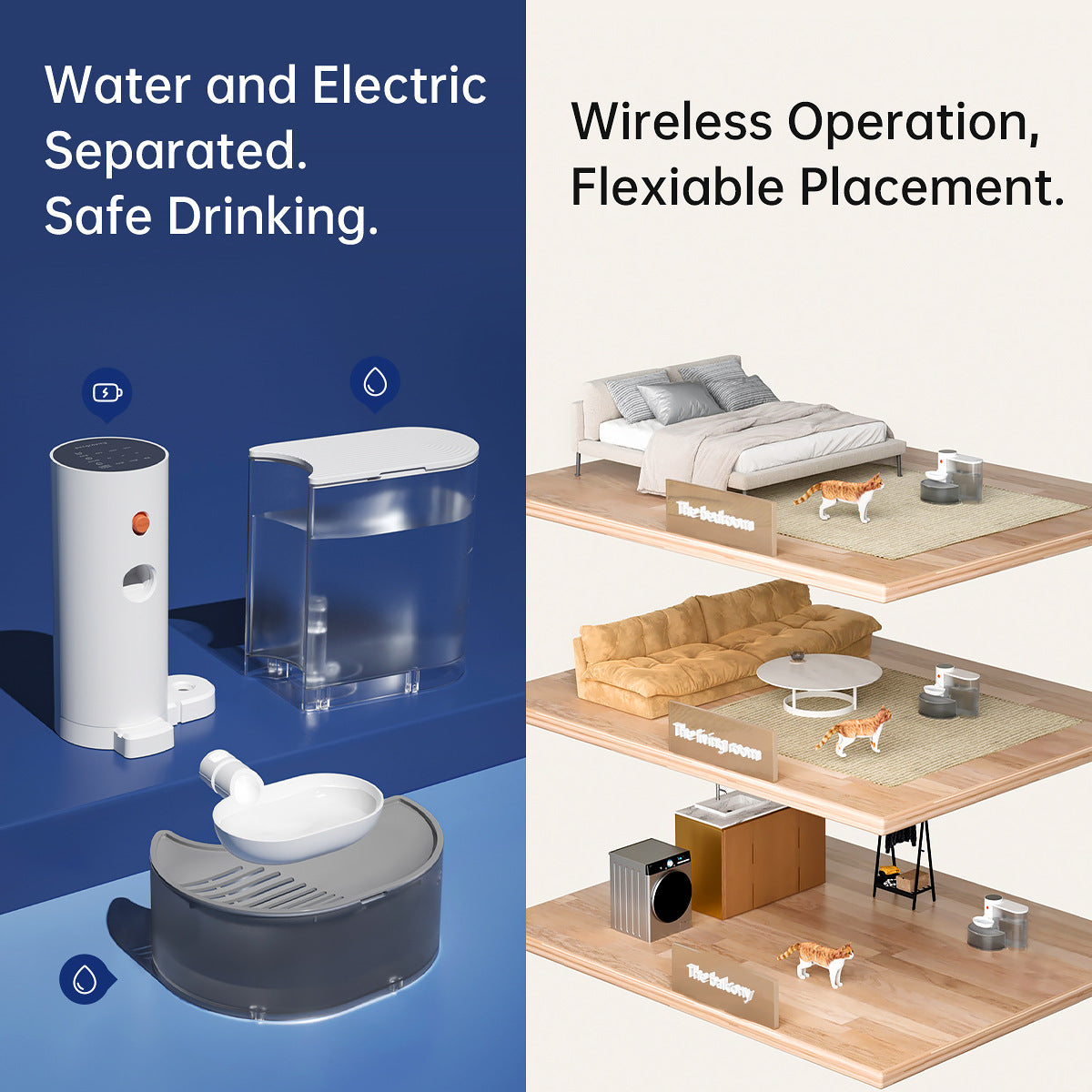 Cat smart automatic drinking fountain