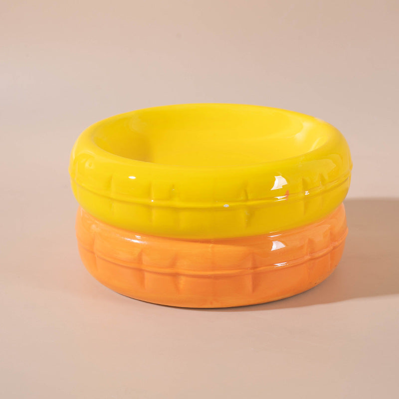 Macaron Ceramic Cat Bowl