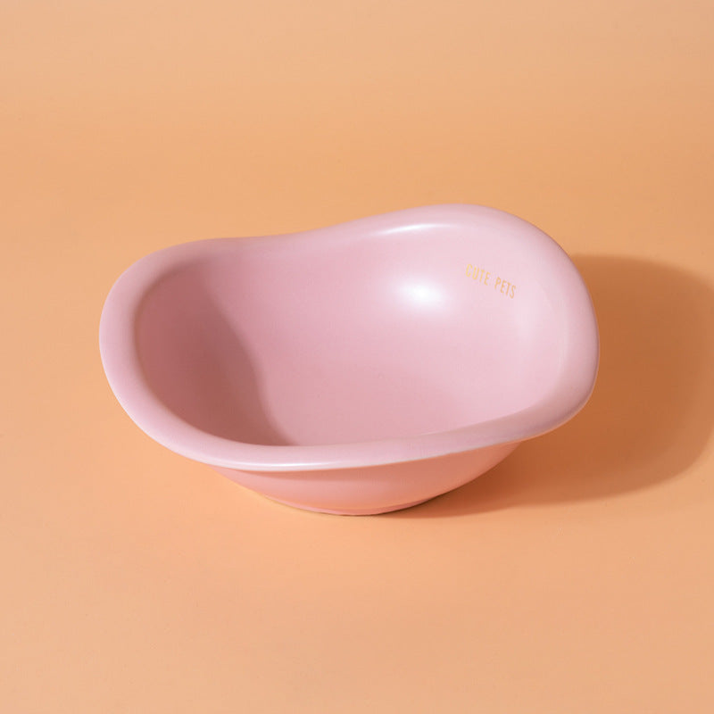 Bean bowl ceramic pet bowl dog bowl cat bowl
