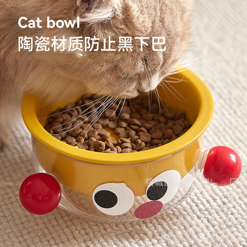 Ceramic cat bowl