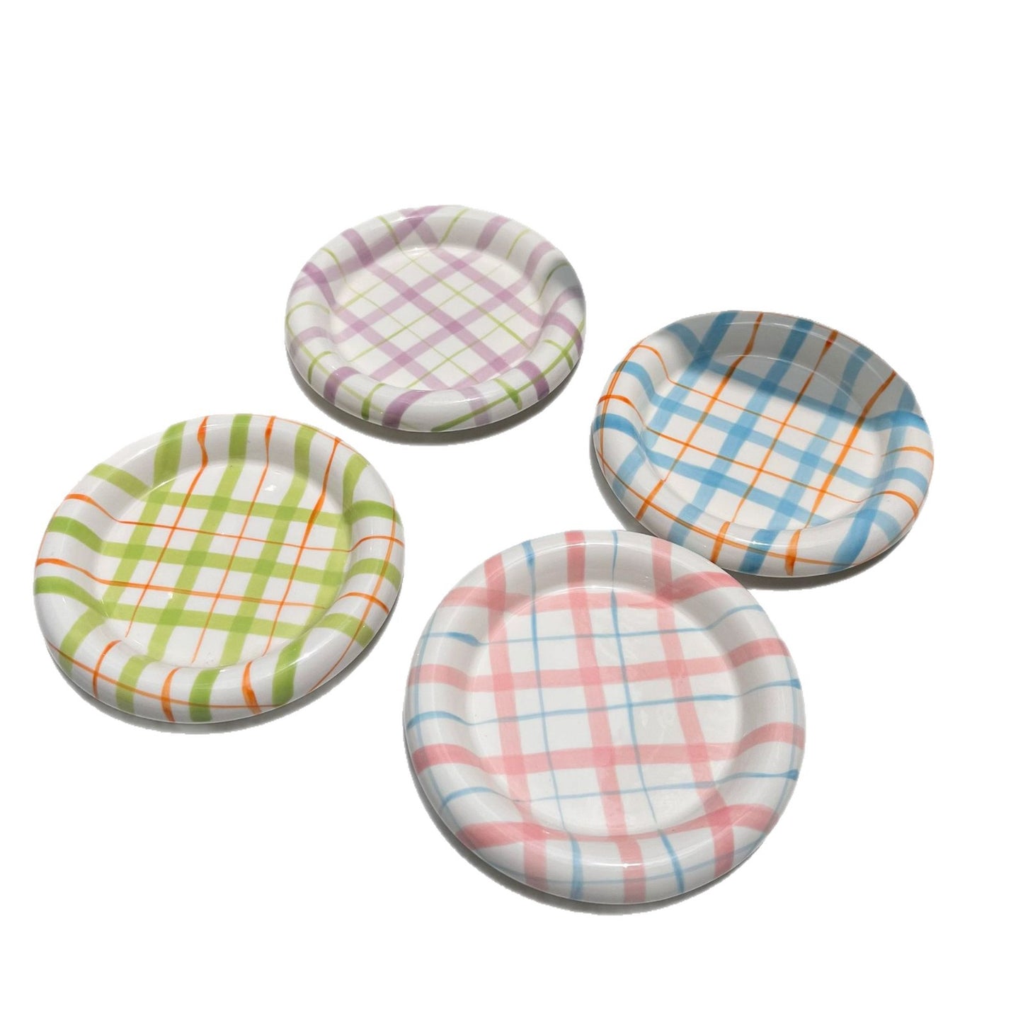 Dudu plaid cat bowl