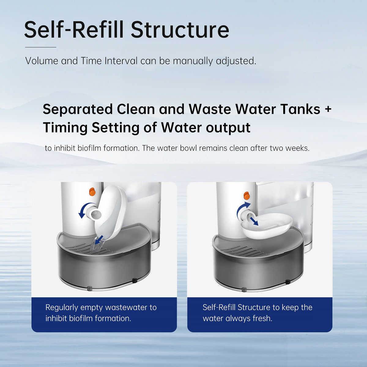Cat smart automatic drinking fountain