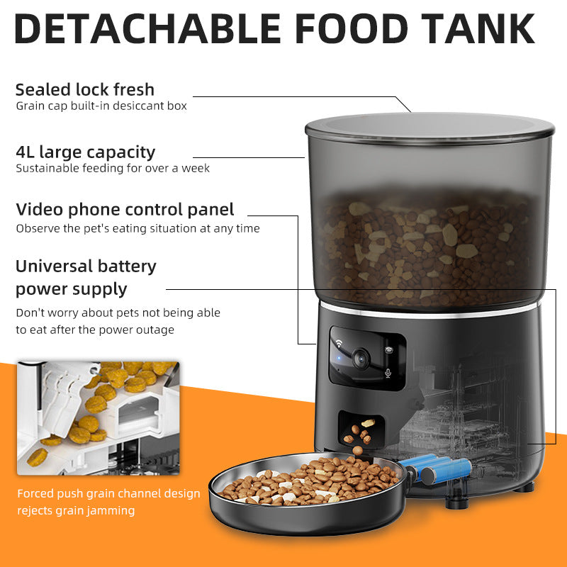 Automatic cat feeder