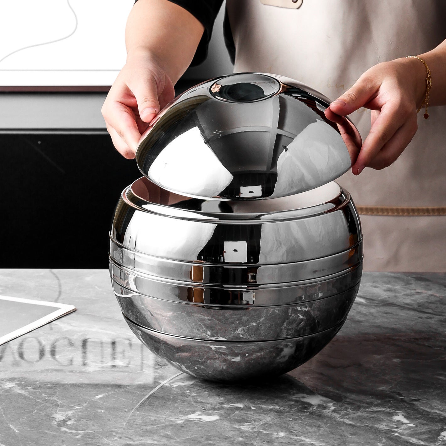stainless steepet bowls and plates