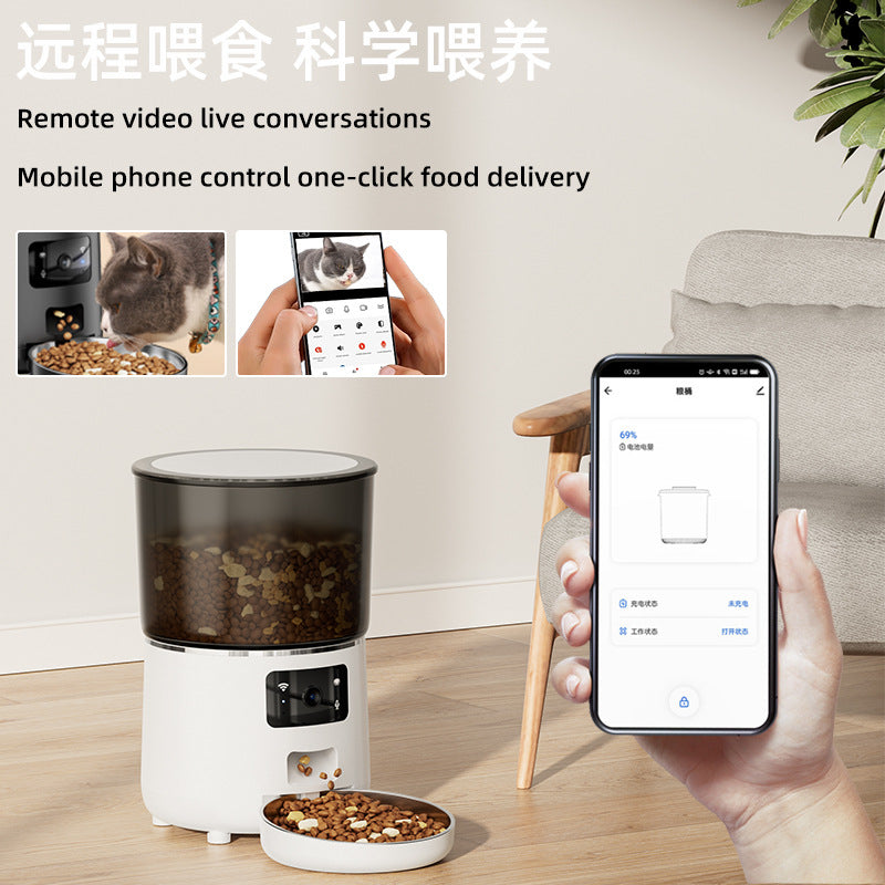 Automatic cat feeder