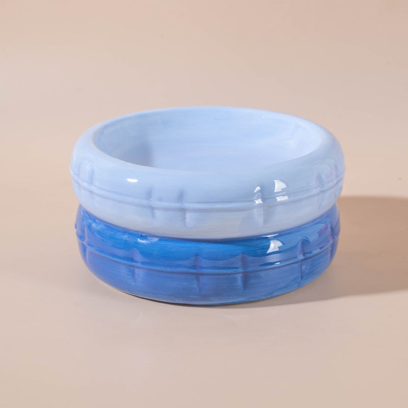 Macaron Ceramic Cat Bowl